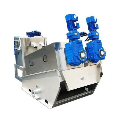 Sludge Dewatering Sewage Treatment Process Multi-disc Screw Press Solid Liquid Separator