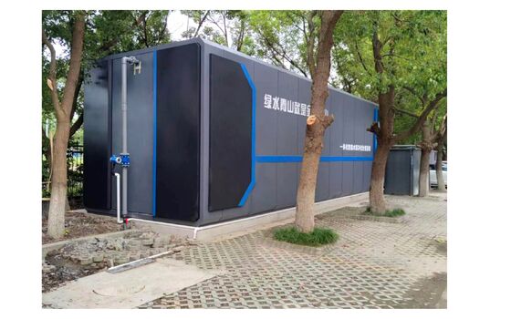 統合された排水処理設備の浄化システム